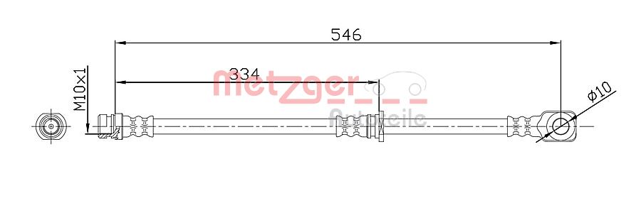 METZGER 4110918 Bremsschlauch